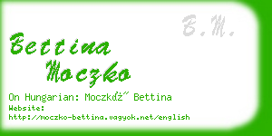 bettina moczko business card